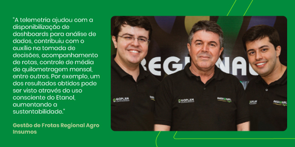 Foto dos 3 diretores da Regional Agro. Da esquerda para a direita: Raphael, Adriel e Rodolpho
